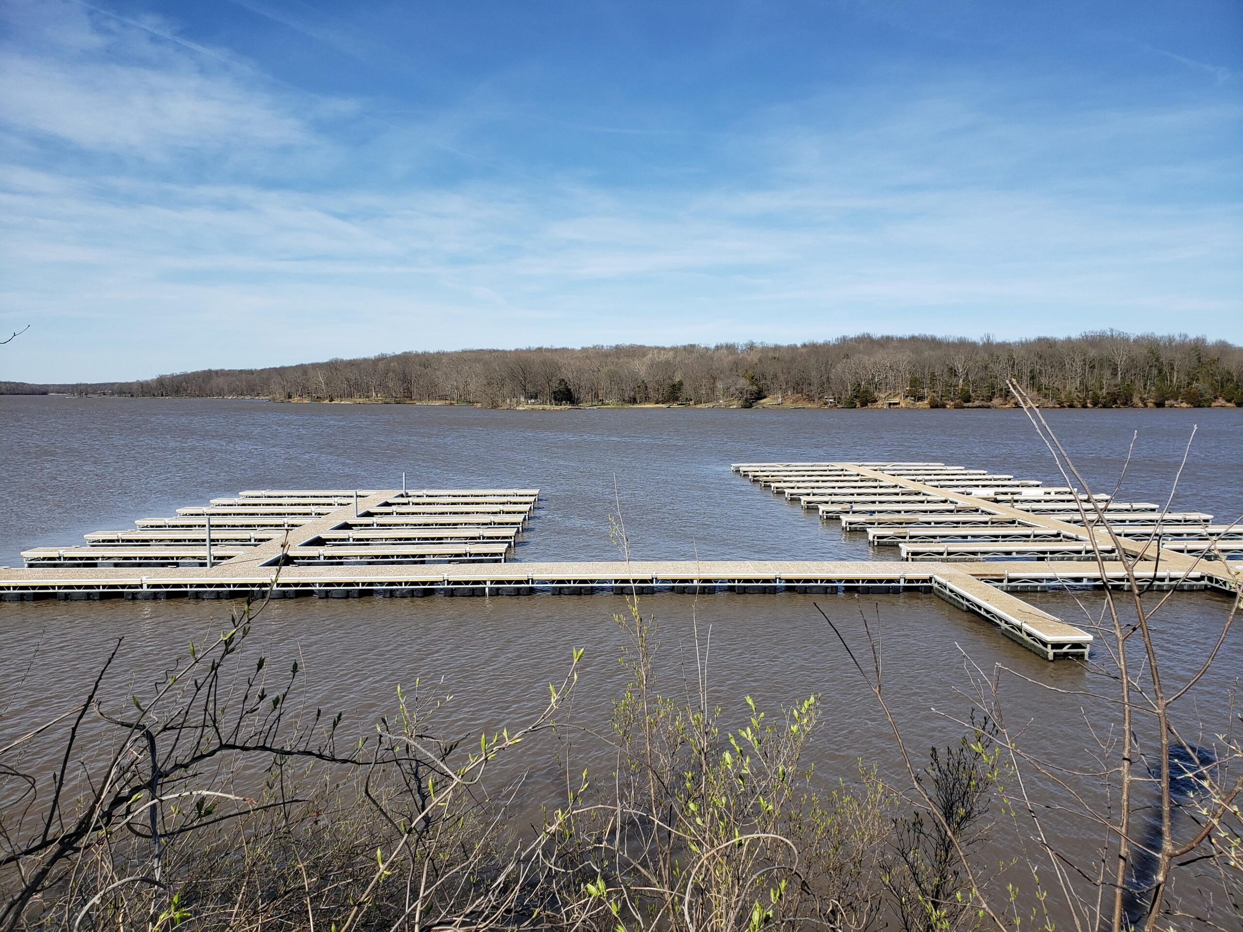Two Docks Come Together at Lake Lou Yaeger Marina Meeco Sullivan