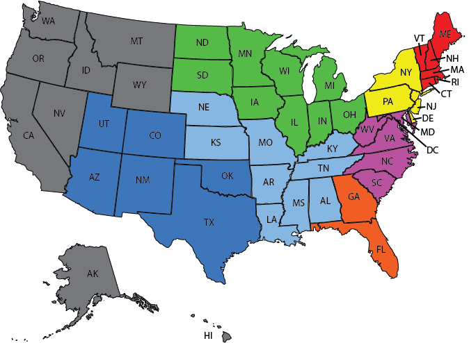 Click An Area To View Salesperson Information